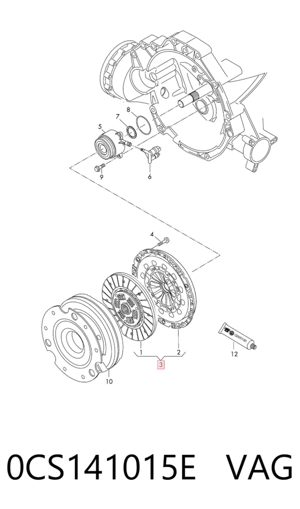 Сцепление 0CS141015E VAG