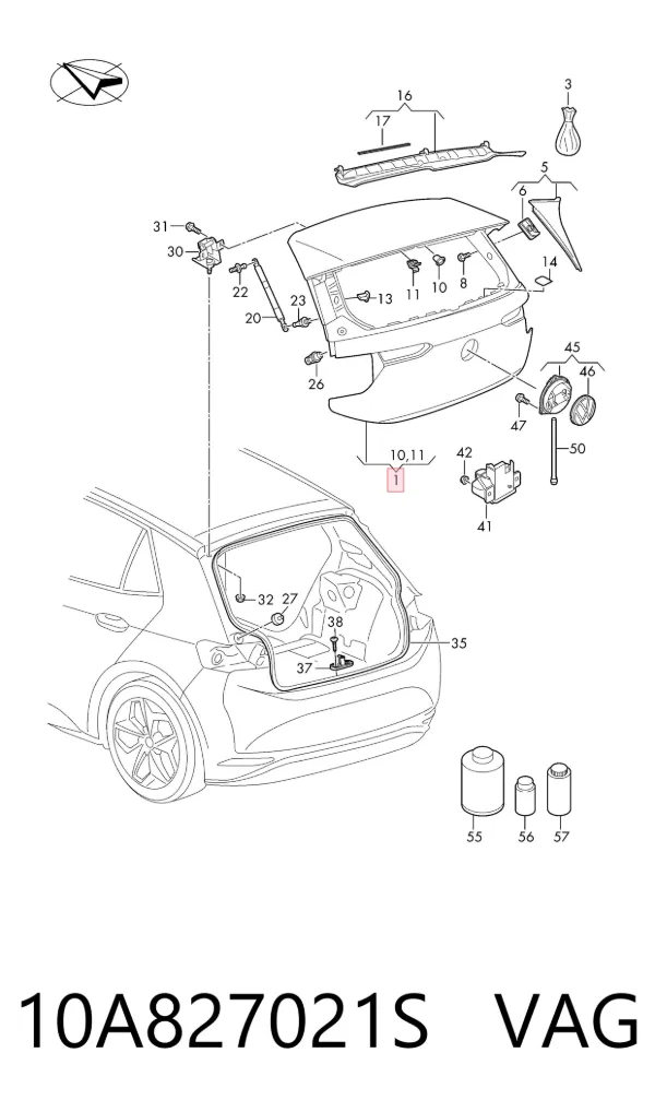  10A827021S VAG