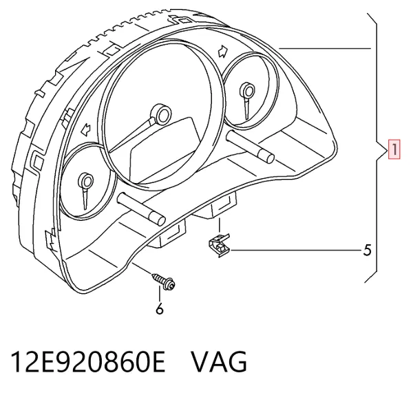 Панель приборов 12E920860E VAG