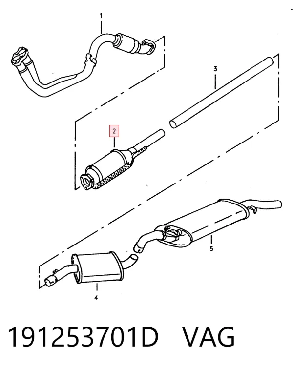 Катализатор 191253701D VAG