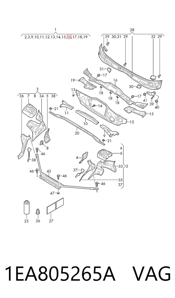  1EA805265A VAG