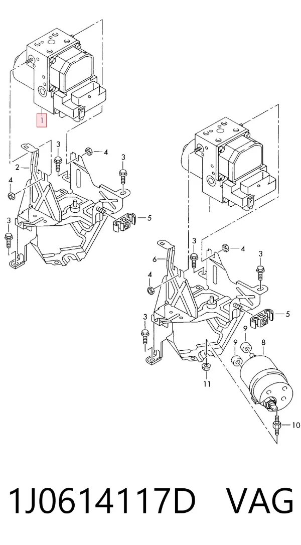 Блок АБС Volkswagen Beetle 9C1, 1C1, 9G1