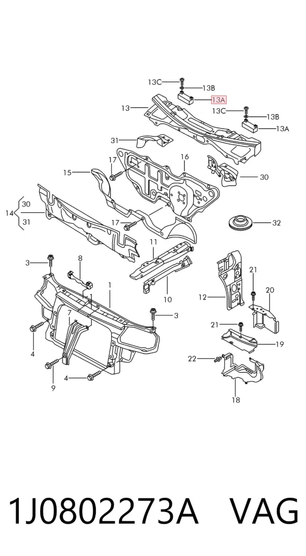  1J0802273A VAG