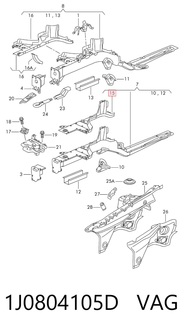  1J0804105D VAG