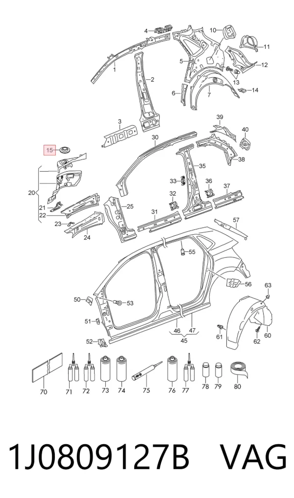  1J0809127B VAG