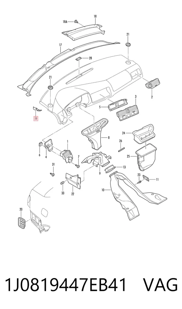 Коврики 1J0819447EB41 VAG