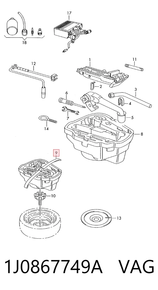 1J0867749A VAG