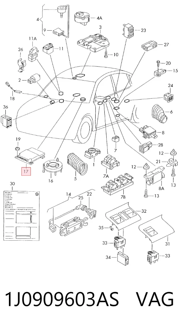  1J0909603AS VAG