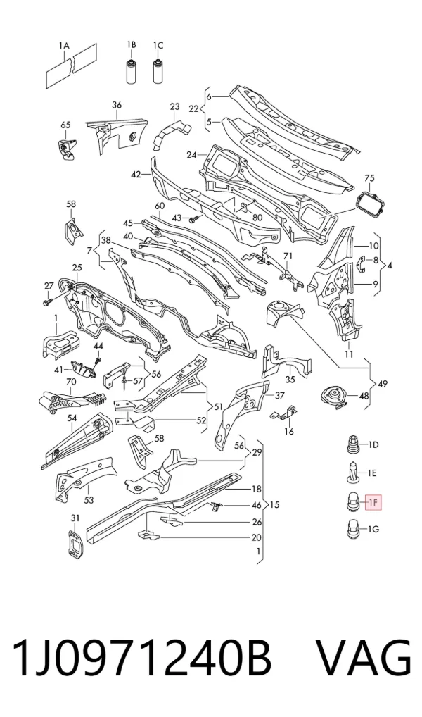  1J0971240B VAG