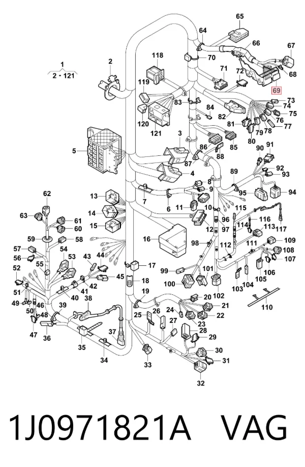  1J0971821A VAG