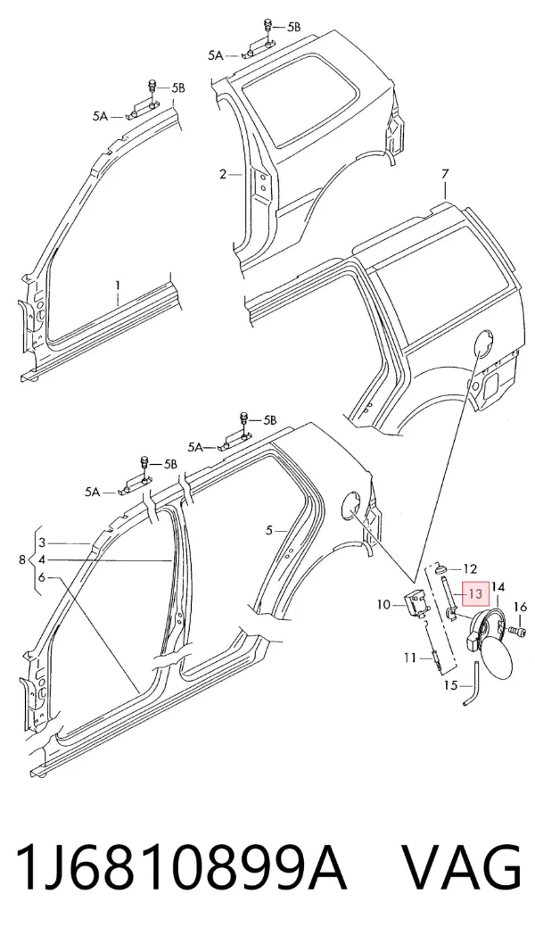 Датчик температуры салона 1J6810899A VAG