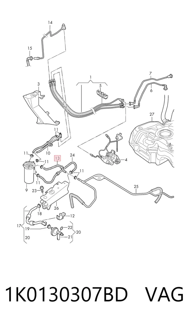  1K0130307BD VAG