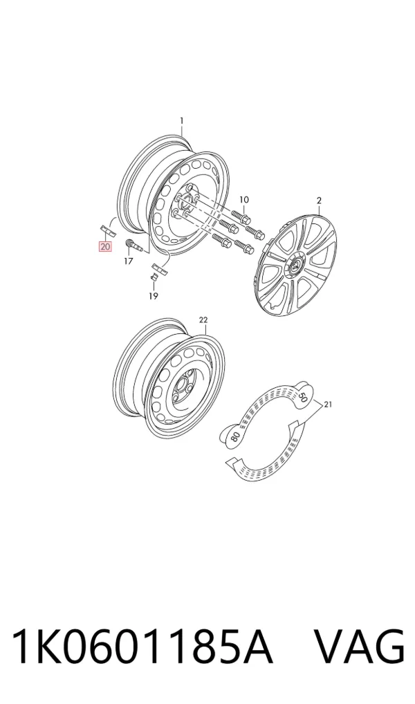  1K0601185A VAG