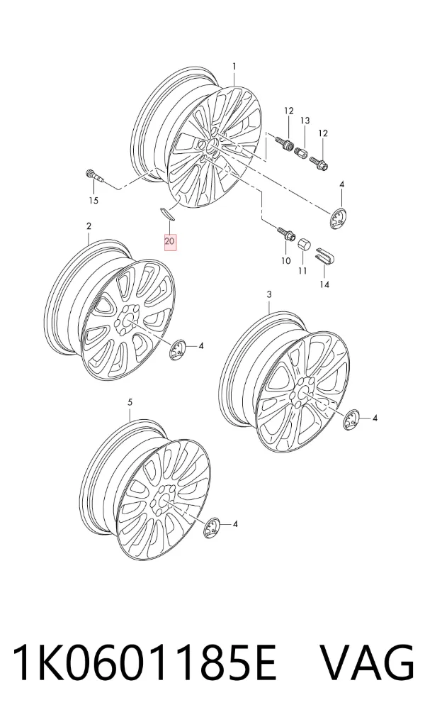  1K0601185E VAG