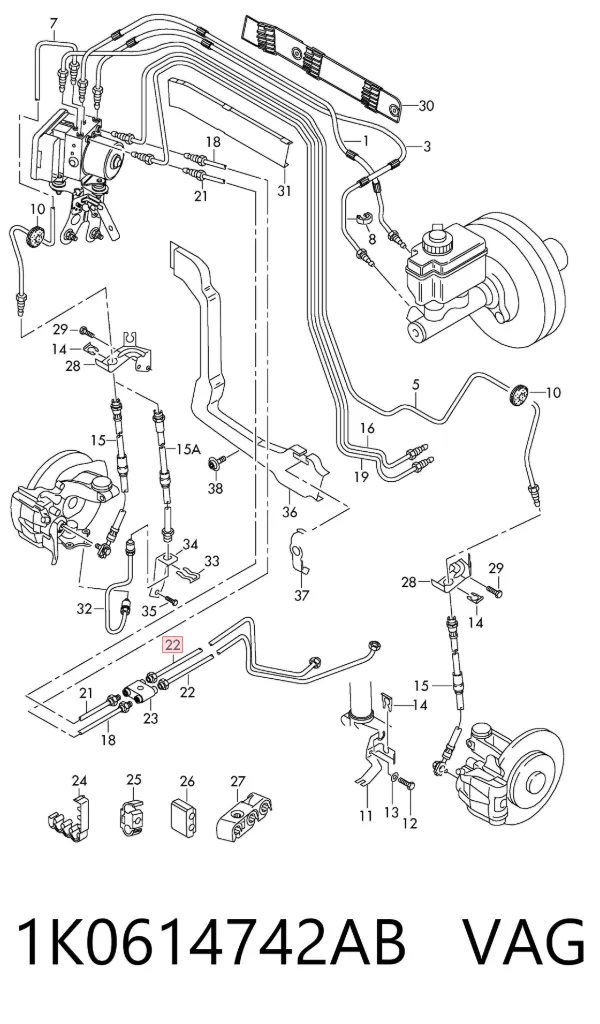  1K0614742AB VAG