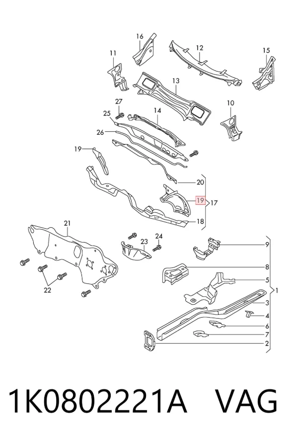 1K0802221A VAG