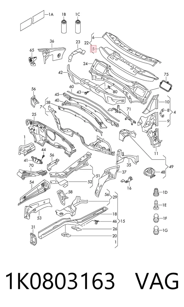  1K0803163 VAG