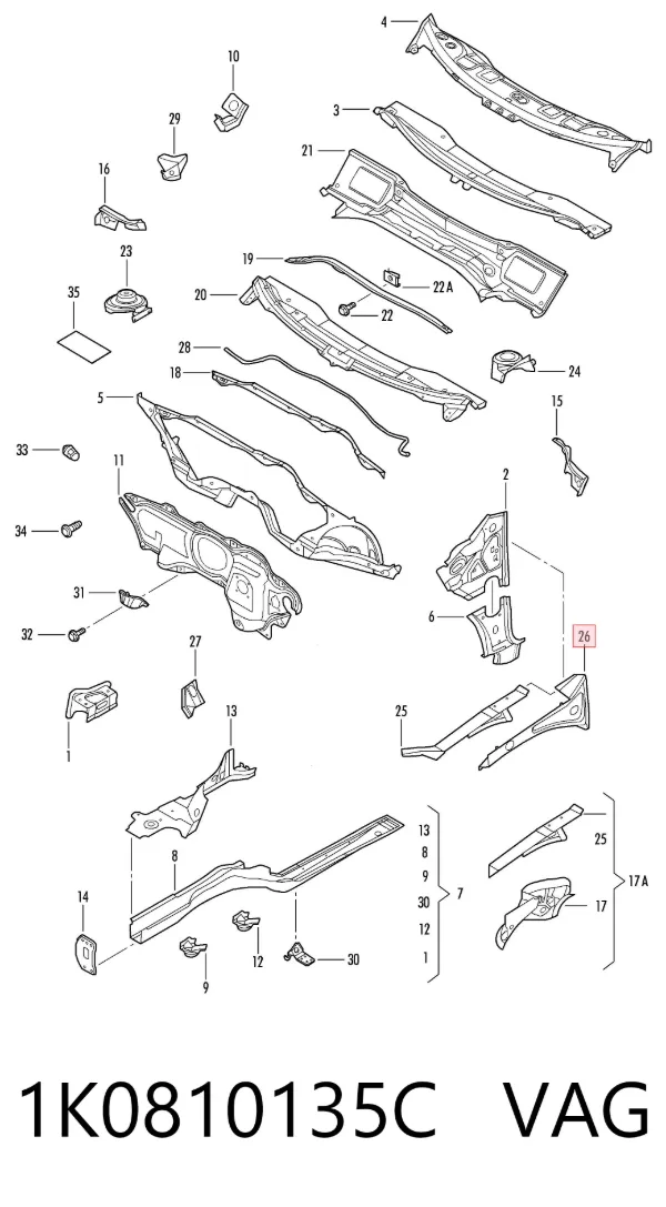  1K0810135C VAG