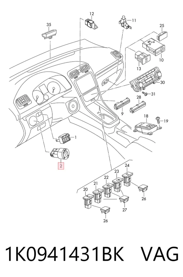  1K0941431BK VAG