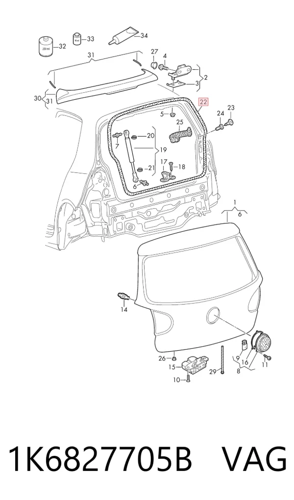  1K6827705B VAG