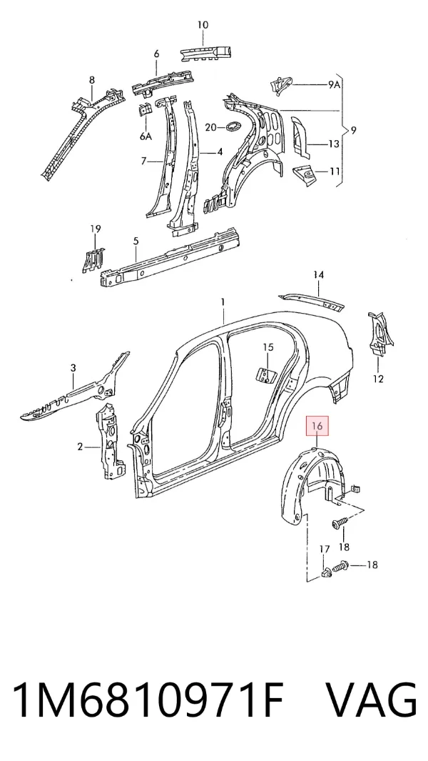  1M6810971F VAG