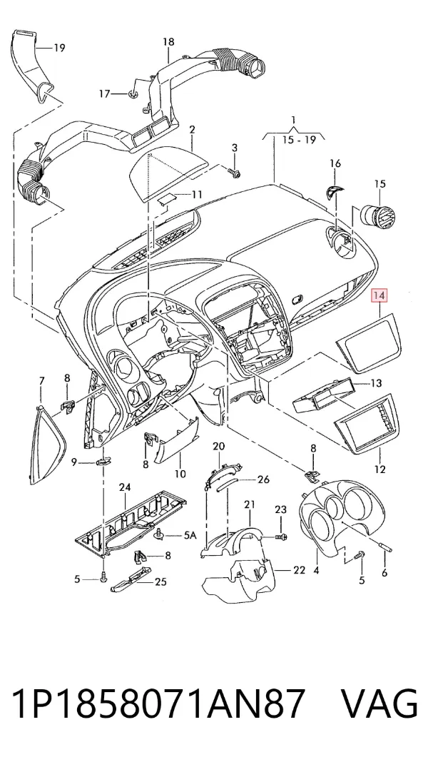  1P1858071AN87 VAG