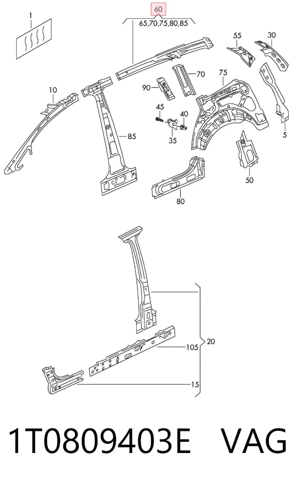  1T0809403E VAG
