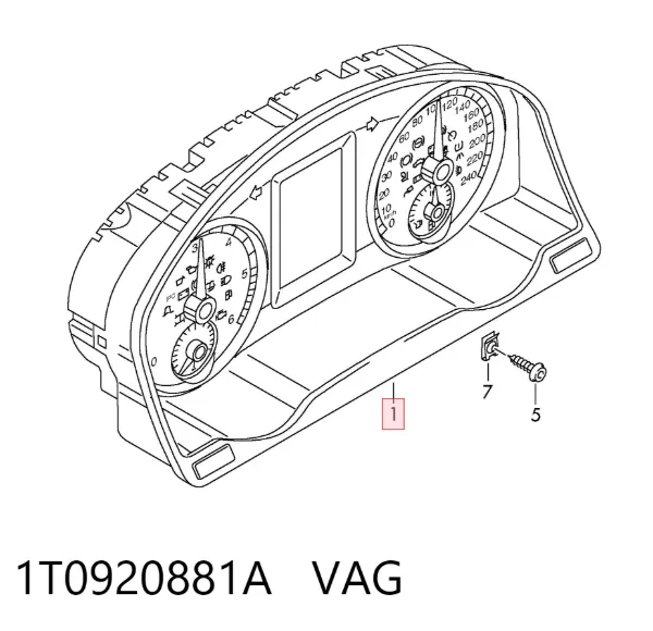 Панель приборов 1T0920881A VAG