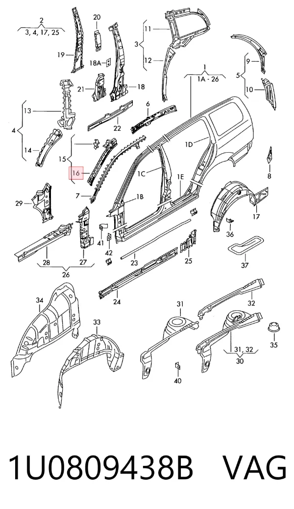  1U0809438B VAG