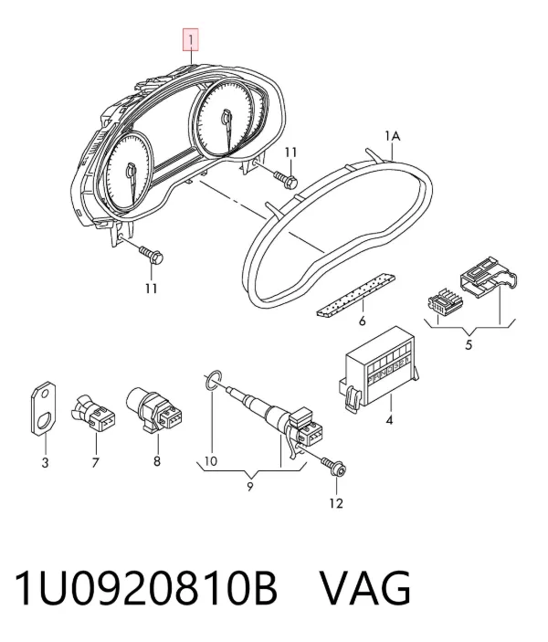 Панель приборов 1U0920810B VAG