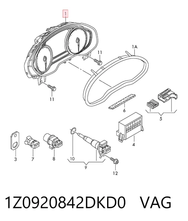 Панель приборов 1Z0920842DKD0 VAG