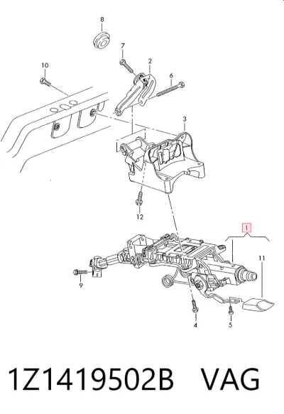 Рулевая колонка VAG 1Z1419502B