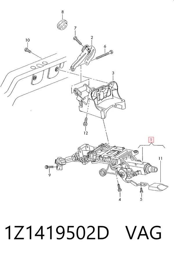 Рулевая колонка 1Z1419502D VAG