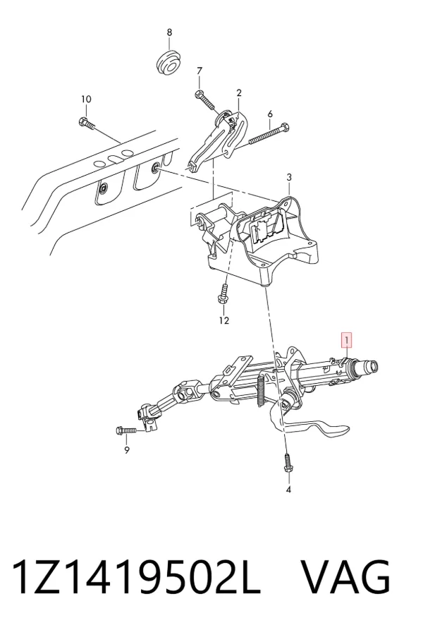 Рулевая колонка 1Z1419502L VAG