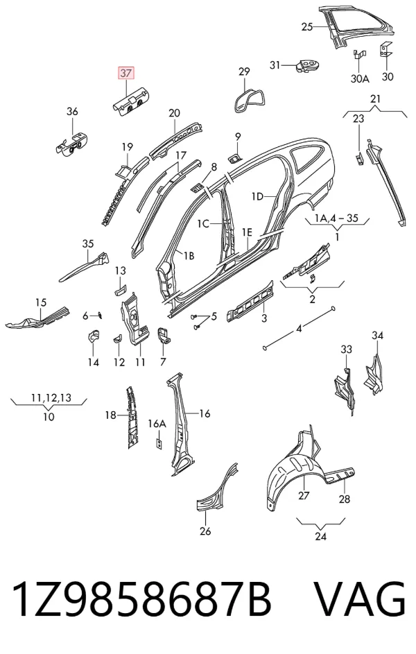  1Z9858687B VAG