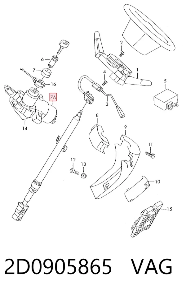 Контактная группа 2D0905865 VAG