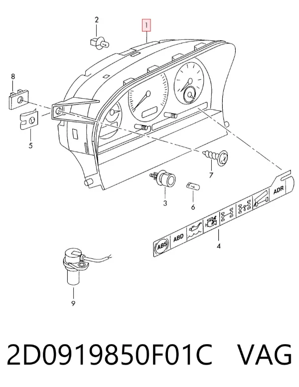 Торпедо 2D0919850F01C VAG