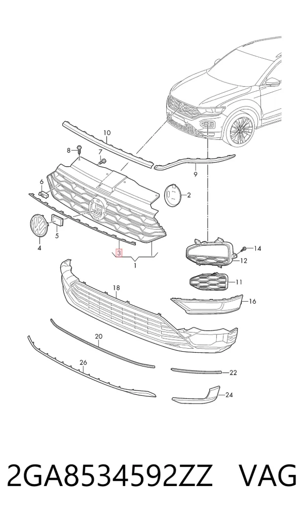  2GA8534592ZZ VAG