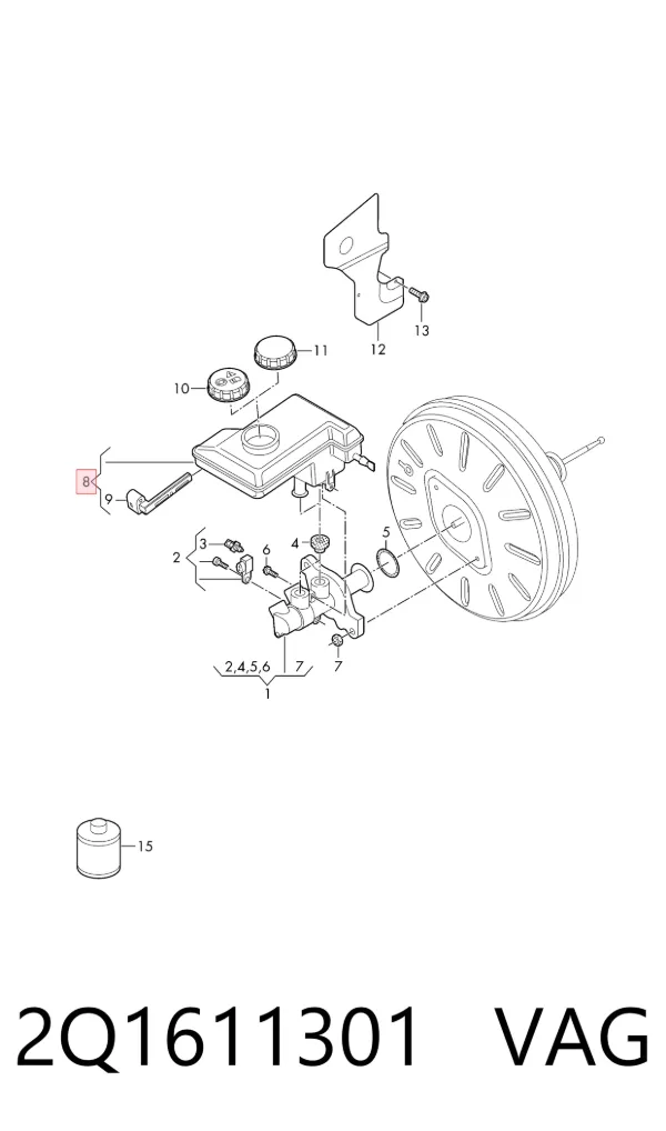 Бачок тормозной Seat Ibiza V