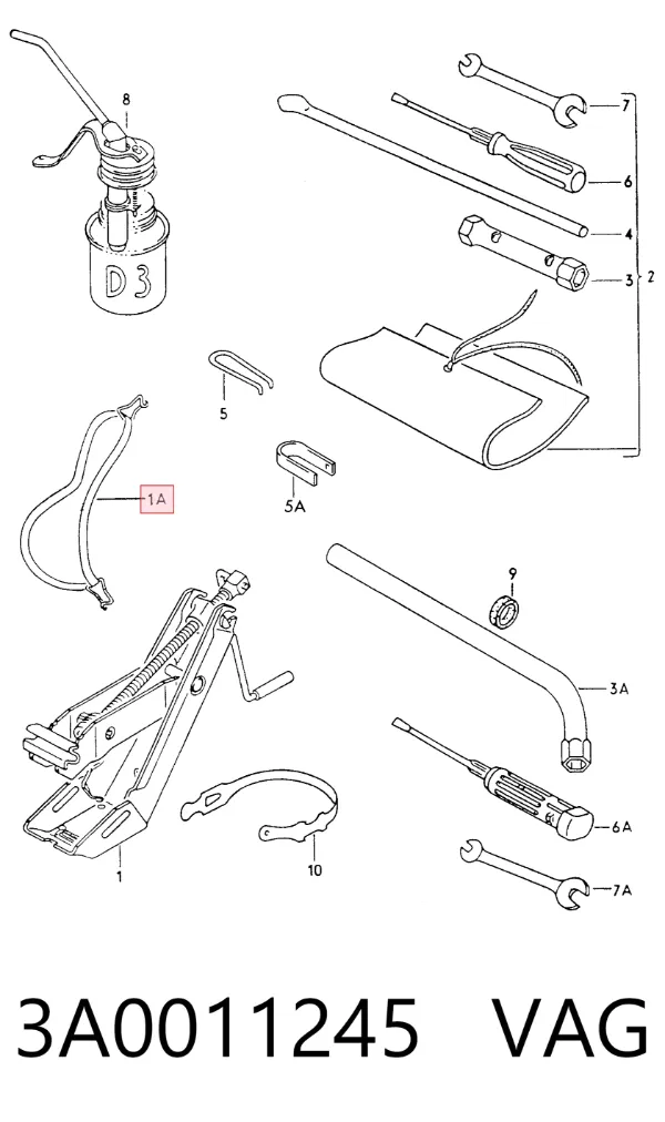  3A0011245 VAG
