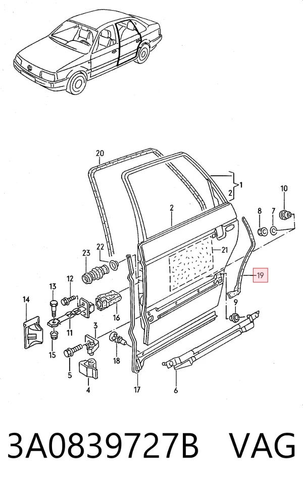  3A0839727B VAG