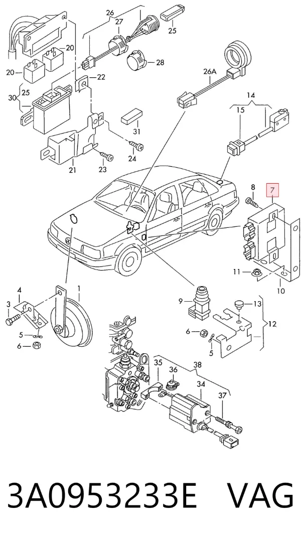  3A0953233E VAG