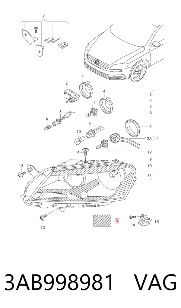  3AB998981 VAG