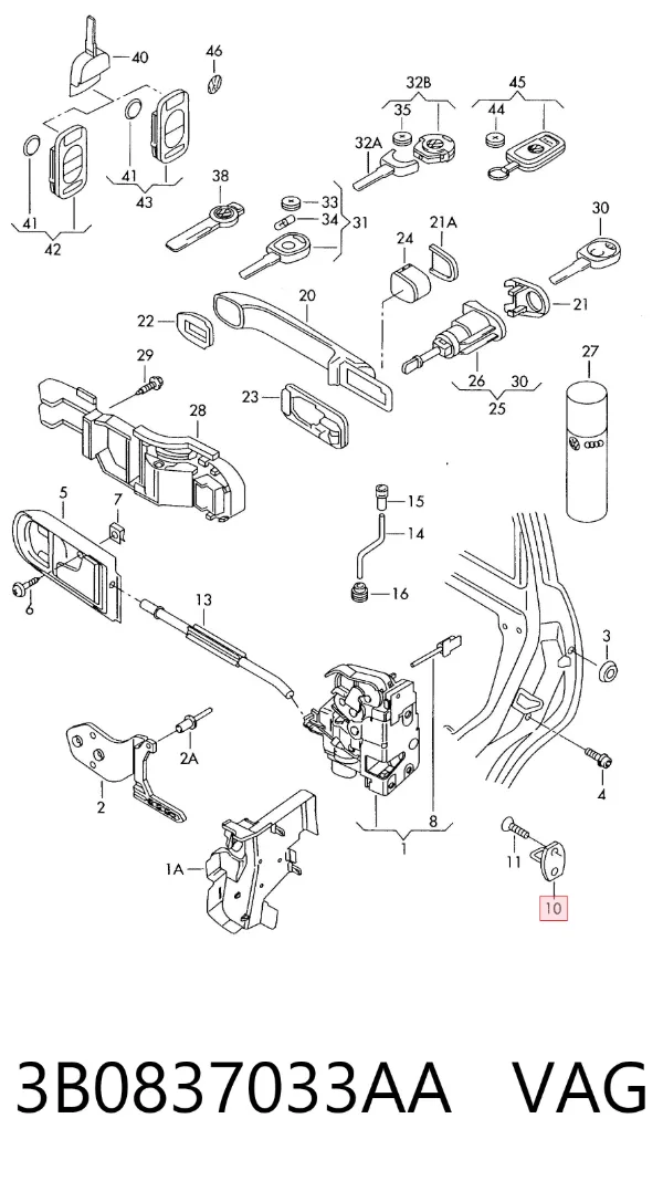  3B0837033AA VAG