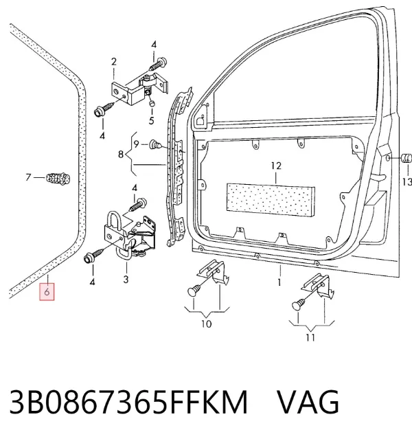  3B0867365FFKM VAG