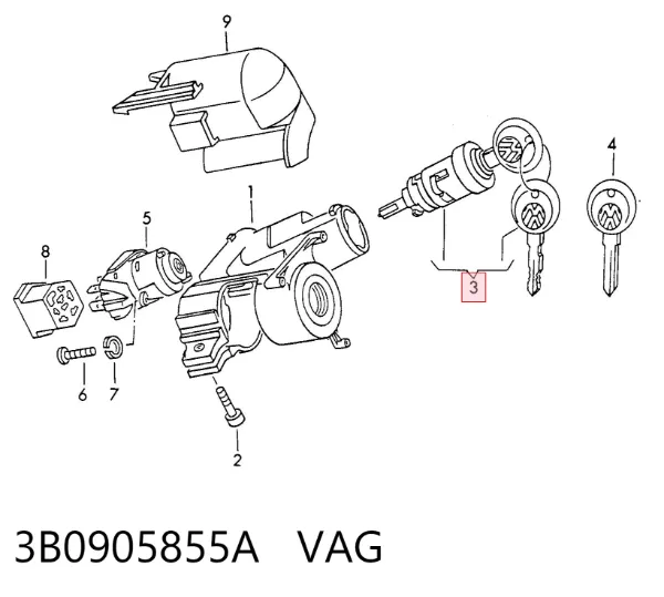  3B0905855A VAG