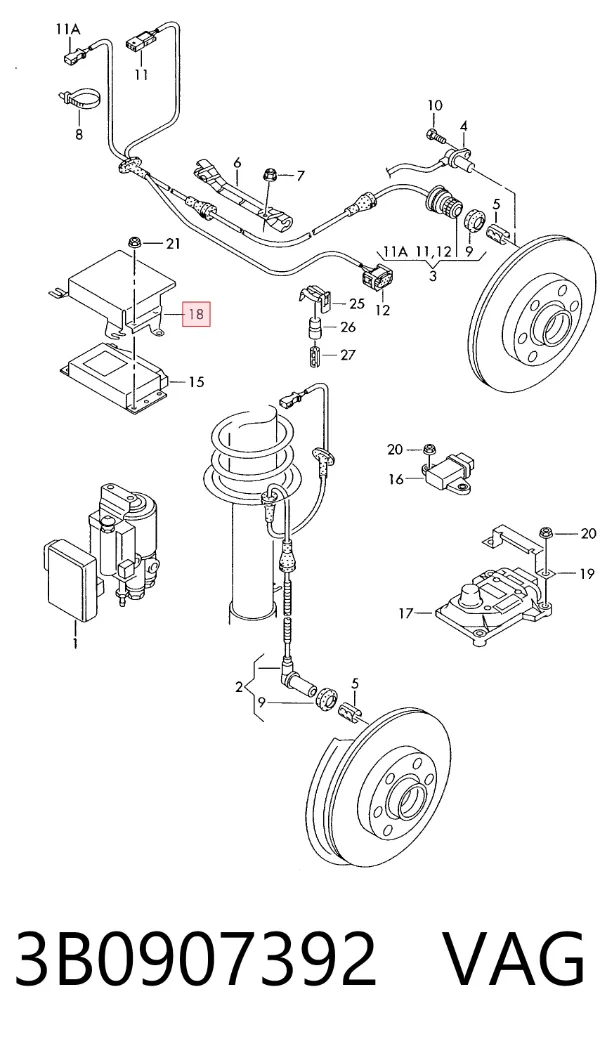  3B0907392 VAG