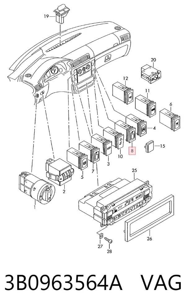  3B0963564A VAG