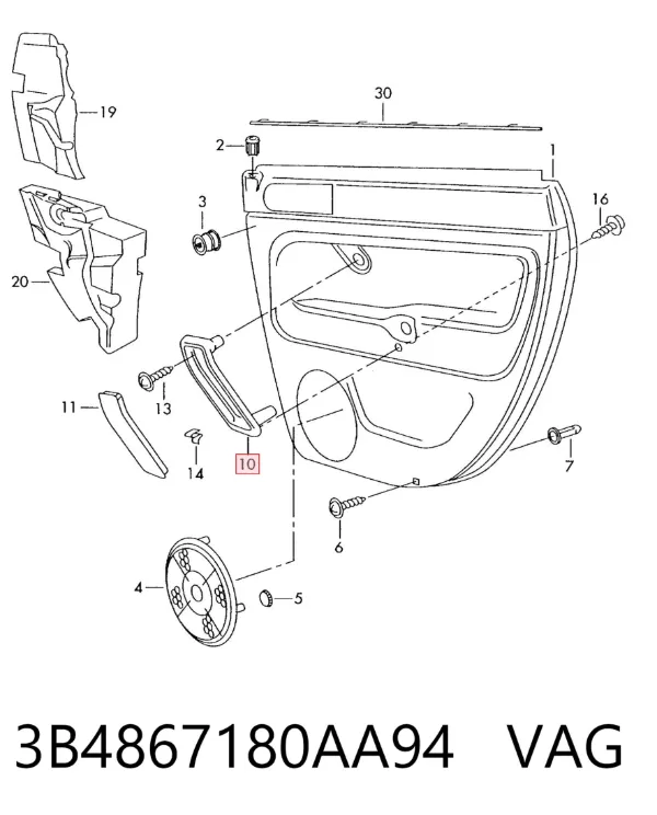  3B4867180AA94 VAG