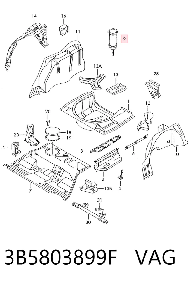  3B5803899F VAG